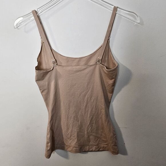 Spanx Soft Adjustable Strap Cami Tank Top Women's Tan Size Small/Petite - Picture 2 of 3